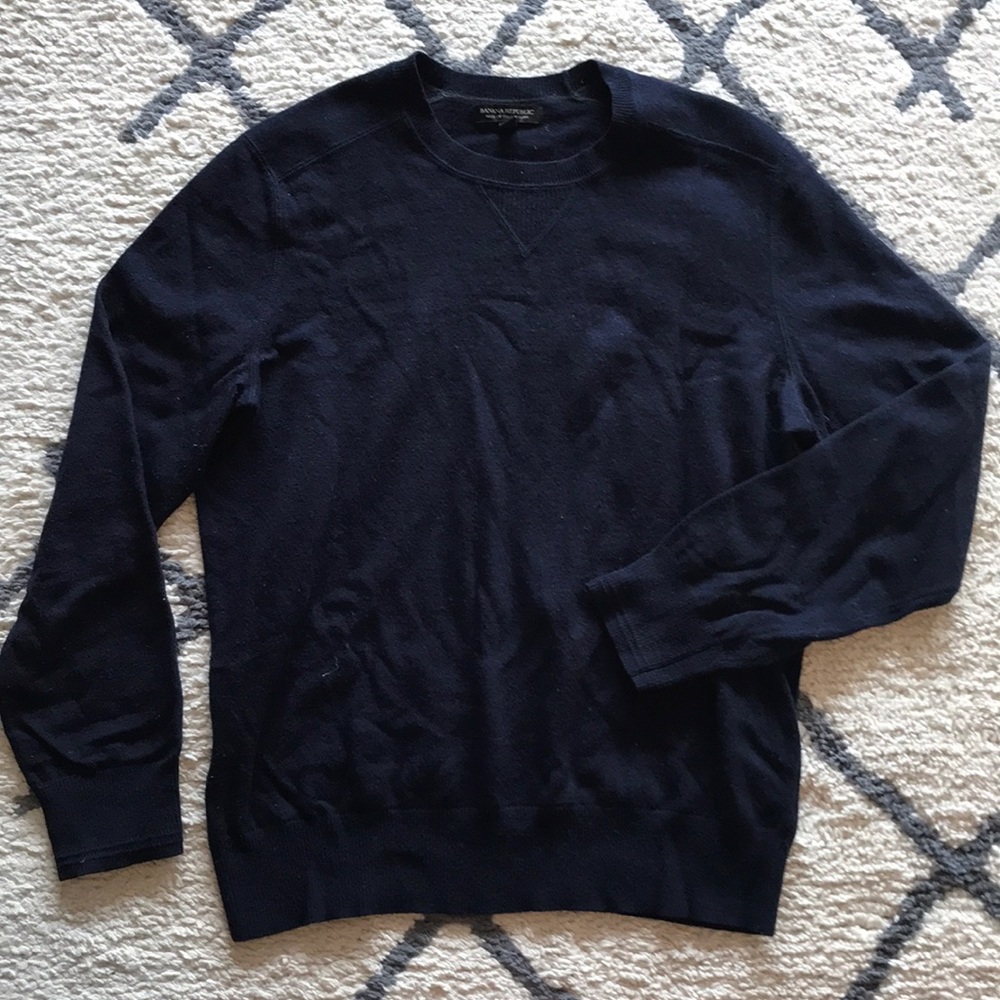 Banana Republic Men’s Navy Blue Sweater Crewneck